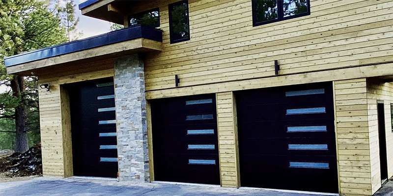 Modern Black Garage Doors - Superior Garage Door Repair