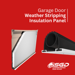 Garage Door Weather Striping and Insulation Panel